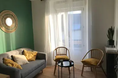 Coin salon dans l'établissement Maison Chiche