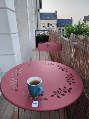 Plateau bouilloire dans l'établissement Maison Chiche
