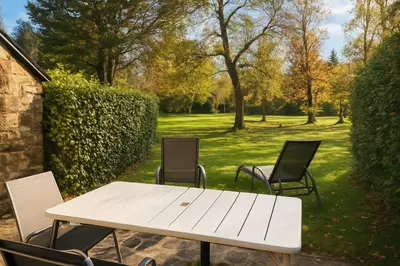 Jardin de l'établissement Cottage au sein du 