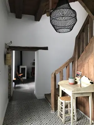 Coin salon dans l'établissement Le Mottay Guesthouse