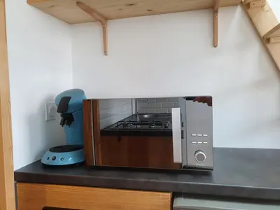 Cuisine ou kitchenette dans l'établissement Angers Green Lodge - Cosy Studio