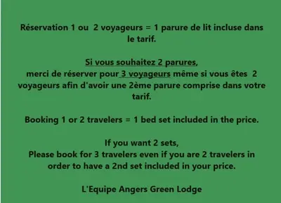 Plan de l'établissement Angers Green Lodge - Cosy Studio