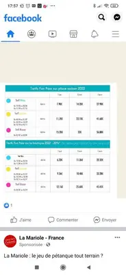 Plan de l'établissement camping 4**** proche mer