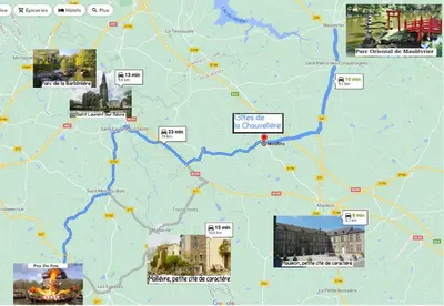 Plan de l'établissement 3 Gites proche Puy du fou