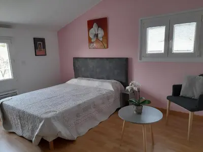 Un ou plusieurs lits dans un hébergement de l'établissement Gîte 