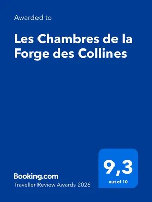 Certificat, récompense, panneau ou autre document affiché dans l'établissement Les Chambres de la Forge des Collines