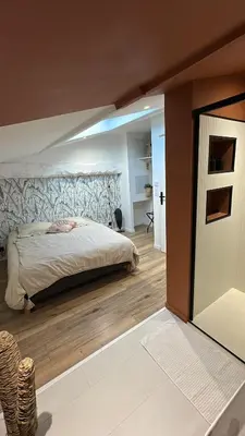 Un ou plusieurs lits dans un hébergement de l'établissement La maison coup de cœur de Pont Caffino 9 couchages plus 2 sur demande