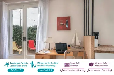 Plan de l'établissement Maison avec jardin à 140m de la Plage