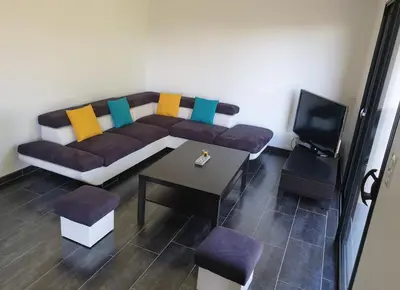 Coin salon dans l'établissement KERKASA Grande maison en campagne proche Rennes, 2100m²
