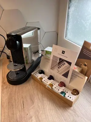 Plateau bouilloire dans l'établissement Appartement 3 chambres, 3 salles d'eau