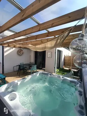 Piscine de l'établissement Apb Spa locations avec jacuzzi privatif ou située à proximité