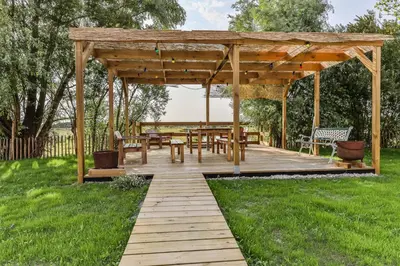 Jardin de l'établissement La Maison des Marais de Sallertaine