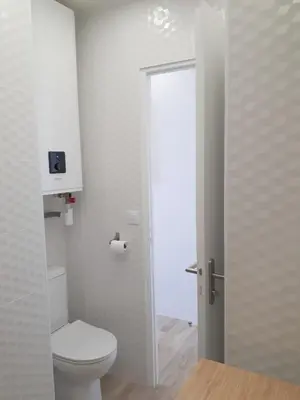 Salle de bains dans l'établissement Magnifique Studio Face Mer avec Place Privative.