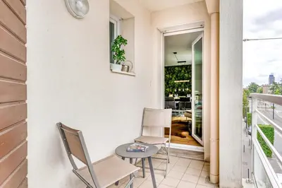 Balcon ou terrasse dans l'établissement NYMPHÉA - Duplex Hauts Pavés
