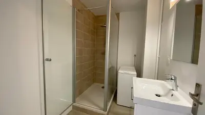 Salle de bains dans l'établissement Appartement 3 chambres, panoramique vue océan