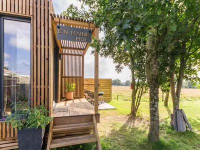 Jardin de l'établissement Cabane au cœur du Vignoble Nantais avec piscine privative chauffée - FR-1-306-1210