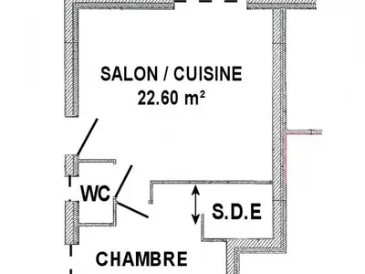 Plan de l'établissement Gîtes avec piscine chauffée, SPA, proche plage et commerces, jardin privatif et tout compris - FR-1-306-1207
