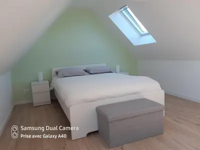 Un ou plusieurs lits dans un hébergement de l'établissement Maison entre Mer et Brière. Proche de La Baule et de Guérande.