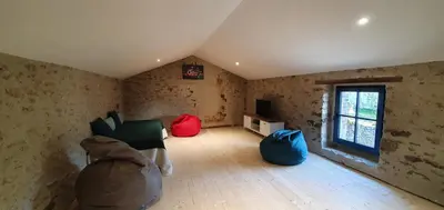 Coin salon dans l'établissement La borderie de Beauregard