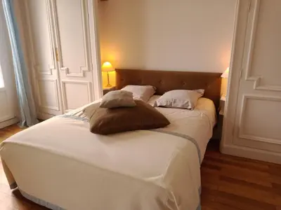 Un ou plusieurs lits dans un hébergement de l'établissement Chateau du Breuil