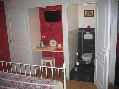 Salle de bains dans l'établissement La Minaudière