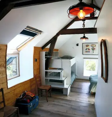 Cuisine ou kitchenette dans l'établissement Gîte avec piscine entre Redon et la Roche Bernard