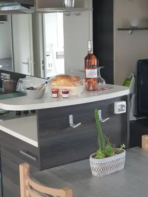 Cuisine ou kitchenette dans l'établissement Louons ensemble