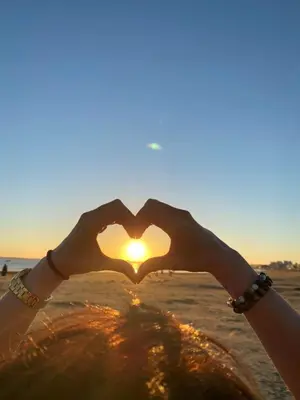 Lever ou coucher de soleil vu de la maison de vacances ou à proximité