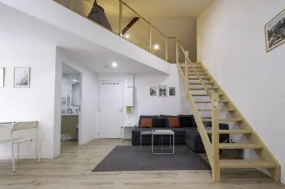 Plan de l'établissement T2 Duplex Segré - Hyper centre - Wifi - Netflix