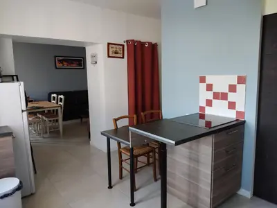 Cuisine ou kitchenette dans l'établissement Gîte La Hutière près d'Ancenis