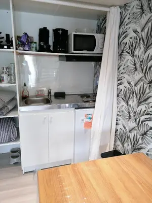 Cuisine ou kitchenette dans l'établissement Le repos chavagnais