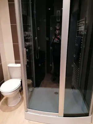 Salle de bains dans l'établissement Le repos chavagnais