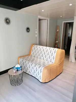 Coin salon dans l'établissement Le repos chavagnais