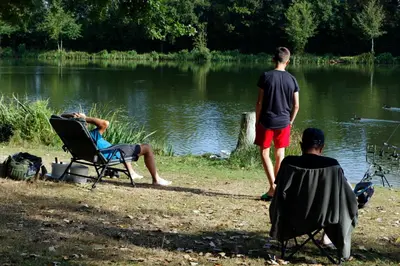 Paysage naturel près de le camping