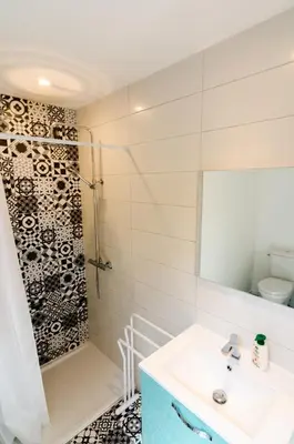 Salle de bains dans l'établissement Gîte Ohlavache!