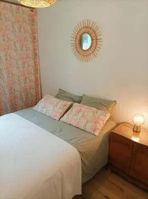 Un ou plusieurs lits dans un hébergement de l'établissement Maison Bord de mer à Noirmoutier