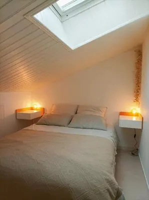 Un ou plusieurs lits dans un hébergement de l'établissement Maison Bord de mer à Noirmoutier
