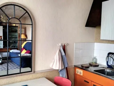 Cuisine ou kitchenette dans l'établissement Studio cosy proche plage avec parking - FR-1-652-6