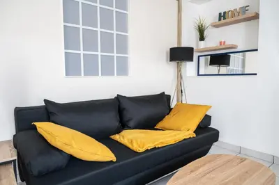 Cuisine ou kitchenette dans l'établissement Le 4midable - Chaleureux 2 pièces