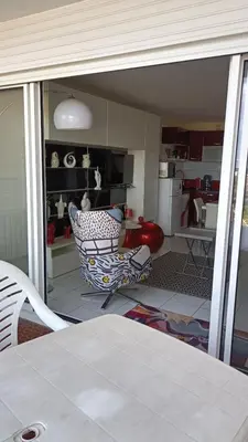 Cuisine ou kitchenette dans l'établissement Les sables d’or