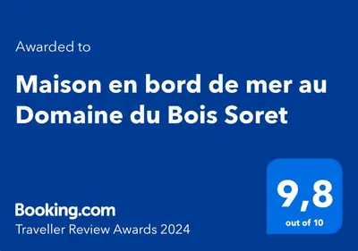 Certificat, récompense, panneau ou autre document affiché dans l'établissement Maison en bord de mer au Domaine du Bois Soret