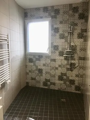 Salle de bains dans l'établissement Au boitissandeau