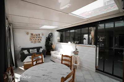 Balcon ou terrasse dans l'établissement Le gîte de Marie