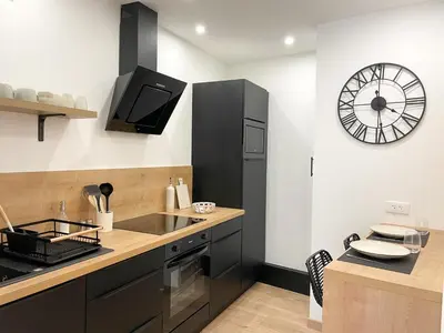 Cuisine ou kitchenette dans l'établissement COZYMAINE, superbe studio au coeur d'Angers