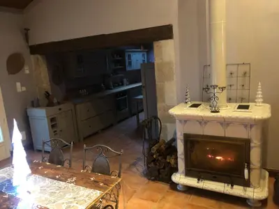 Cuisine ou kitchenette dans l'établissement Maison à 10 min du puy du fou et parc de Maulévrier