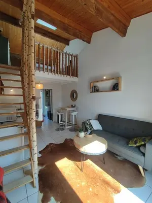 Coin salon dans l'établissement Mini-loft