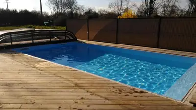 Piscine de l'établissement Gîte avec piscine ,près de Chantonnay ou située à proximité
