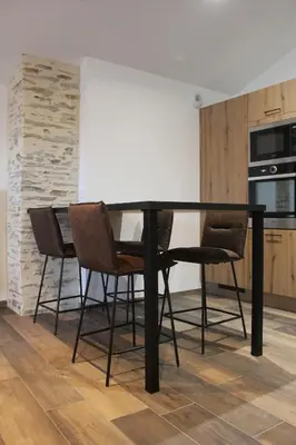 Cuisine ou kitchenette dans l'établissement Gîte de la Colinière 4 personnes