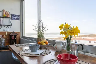 Balcon ou terrasse dans l'établissement Magnifique vue sur l'océan- Appartement pour 2