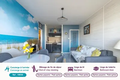 Cuisine ou kitchenette dans l'établissement Magnifique vue sur l'océan- Appartement pour 2